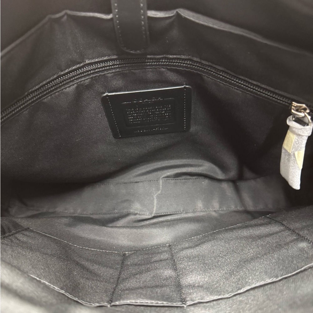NWT COACH Beckett 2-Way Structured Black Leather Shoulder Business Briefcase New - Picture 12 of 15